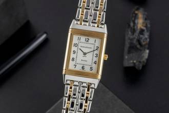 Thumbnail von Jaeger-LeCoultre Reverso Lady Stahl / Gold Quarz Damenuhr Ref. 140.252.5