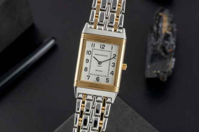  Jaeger-LeCoultre Reverso Lady Stahl / Gold Quarz Damenuhr Ref. 140.252.5 