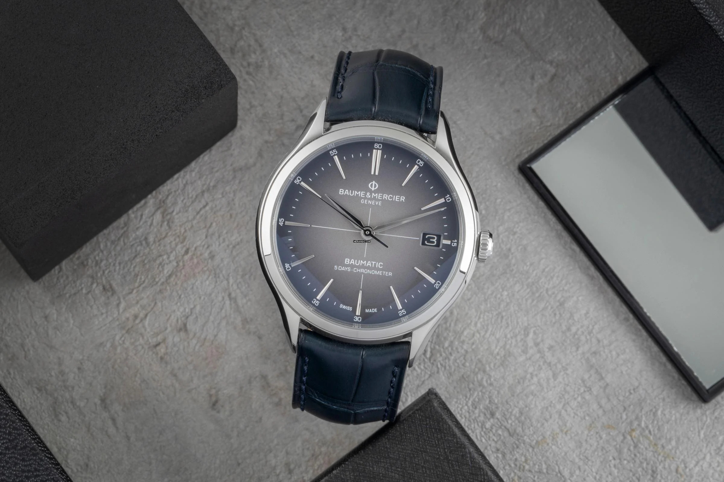  Baume & Mercier Clifton Automatik Stahl Ref. M0A10550 65884 B&P 2021 