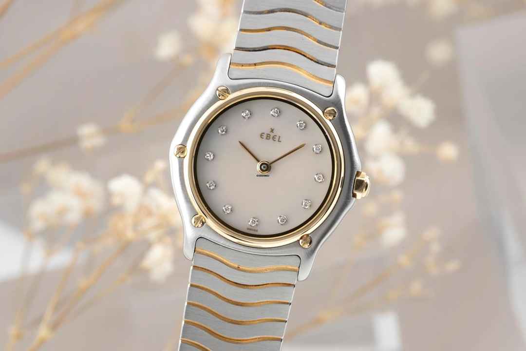 Ebel Classic Wave Lady Stahl / Gold Damenuhr Diamonds Ref. E1090121 Box 