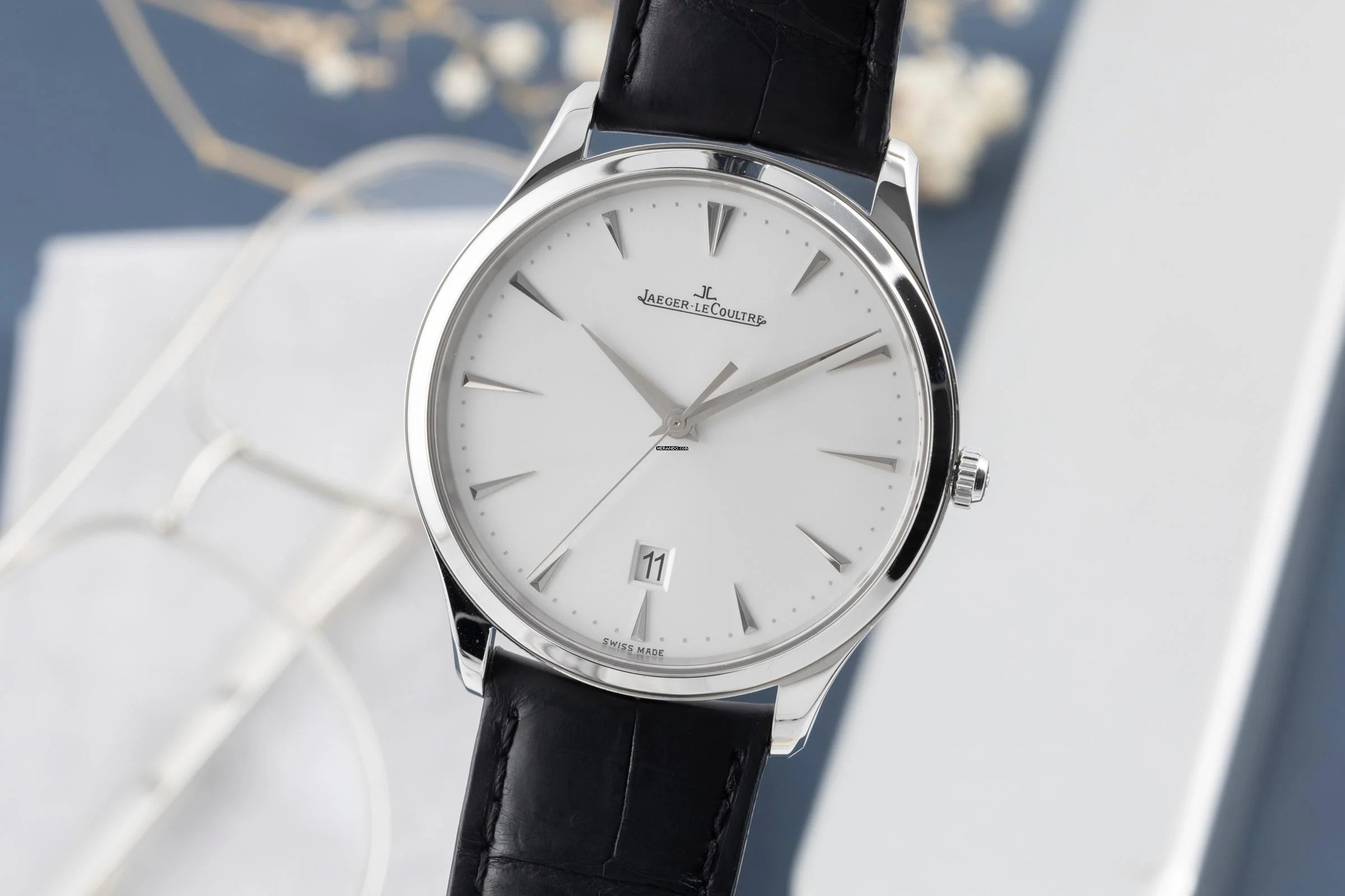  Jaeger-LeCoultre Master Ultra Thin Date Automatik Ref. Q1288420 174.8.37.S Papiere 