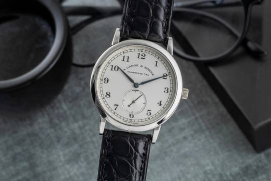  A. Lange & Söhne 1815 Glashütte 1815 Platin Handaufzug Herrenuhr Ref. 206.025 