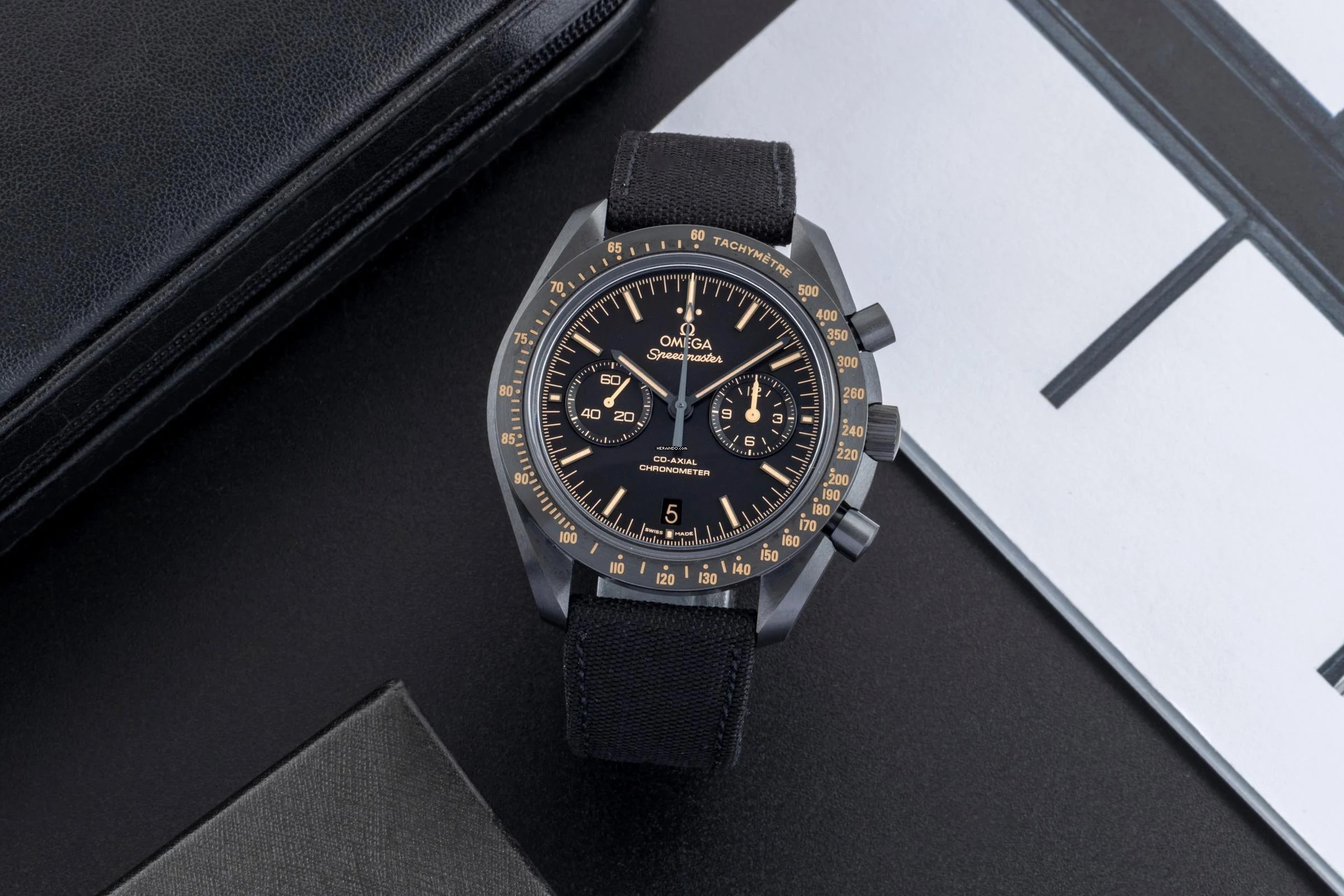  Omega Speedmaster Dark Side Of The Moon Ref. 311.92.44.51.01.006 B&P 