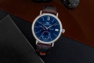 Thumbnail von IWC Portofino Handaufzug 8 Days Edelstahl Handaufzug Herrenuhr Ref. IW510106