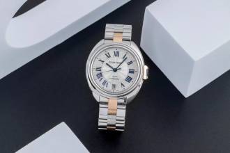 Thumbnail von Cartier Clé de Cartier Stahl / Gold Automatik Damenuhr Ref. W2CL0003 B&P 2018