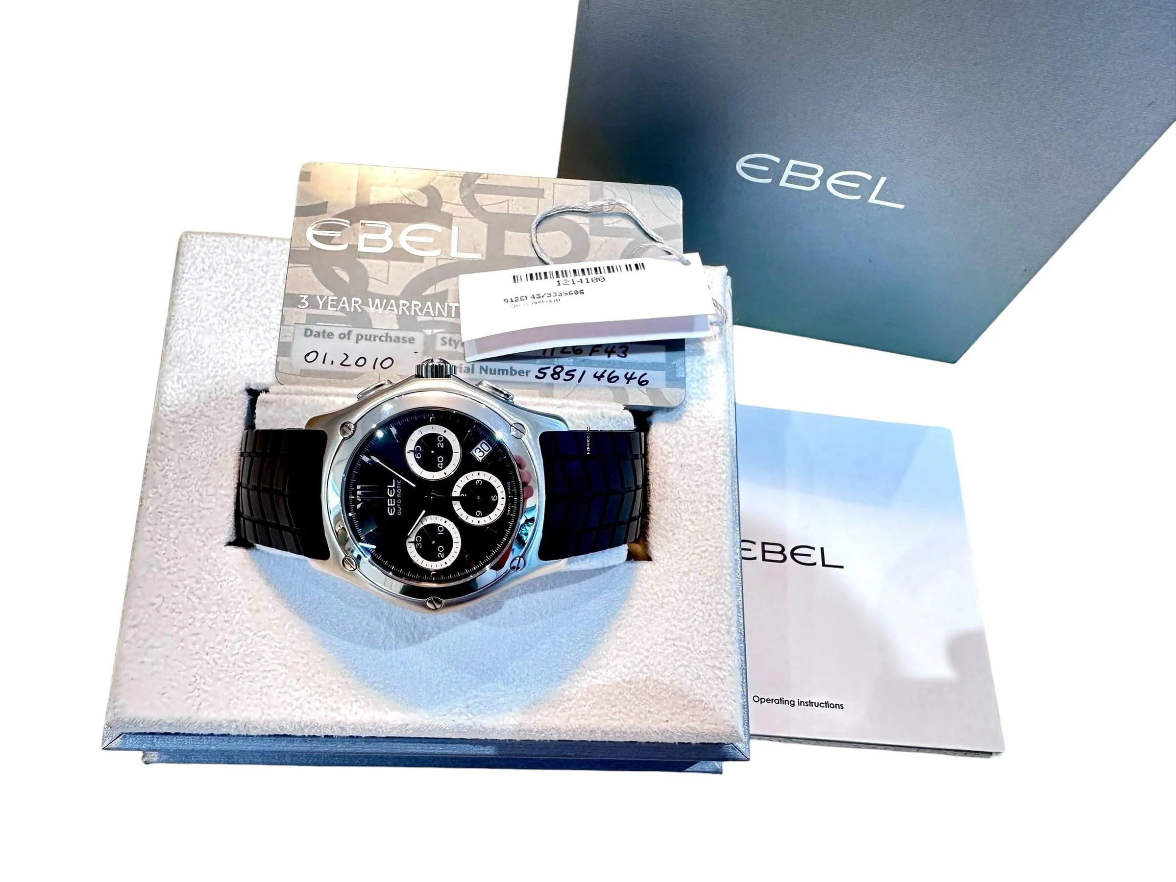 Thumbnail von Ebel Wave Chronograph Referenz E9126F43