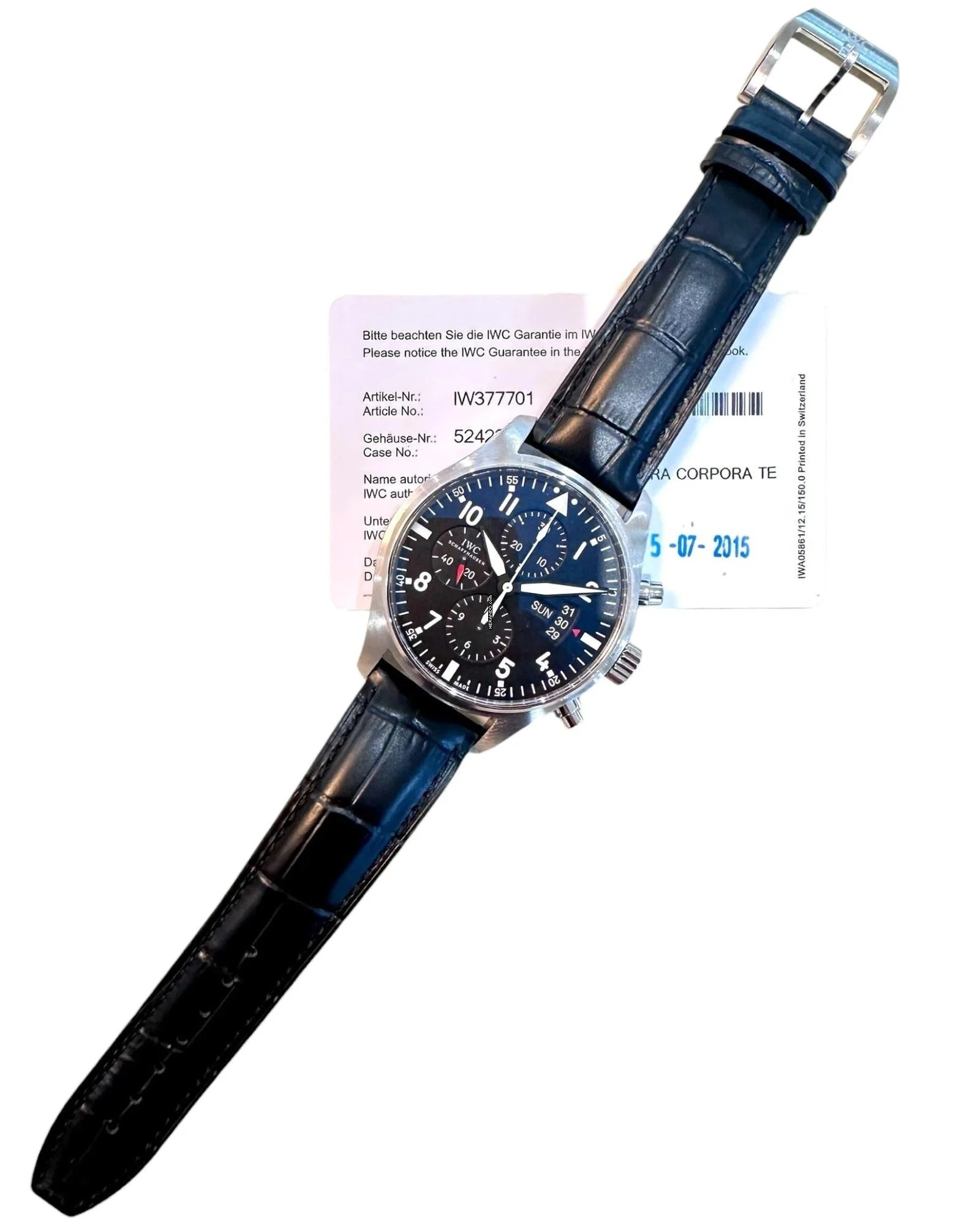  IWC Fliegeruhr Chronograph Referenz IW377701 