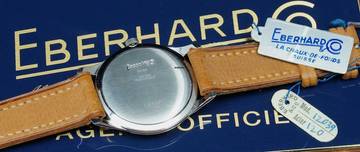 Thumbnail von Eberhard & Co. NOS 1950'S OVERSIZE STEEL 38MM CALATRAVA RARE VINTAGE