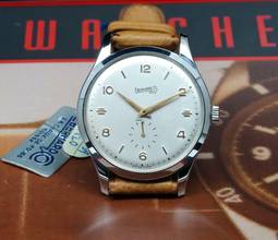 Thumbnail von Eberhard & Co. NOS 1950'S OVERSIZE STEEL 38MM CALATRAVA RARE VINTAGE