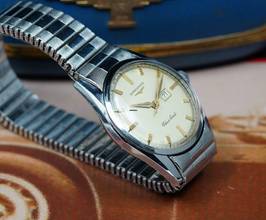 Thumbnail von Longines SILVER ARROW WITH RARE ORIGINAL BOX AND BRACELET 9104 VINTAGE