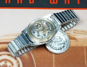 Thumbnail von Longines SILVER ARROW WITH RARE ORIGINAL BOX AND BRACELET 9104 VINTAGE