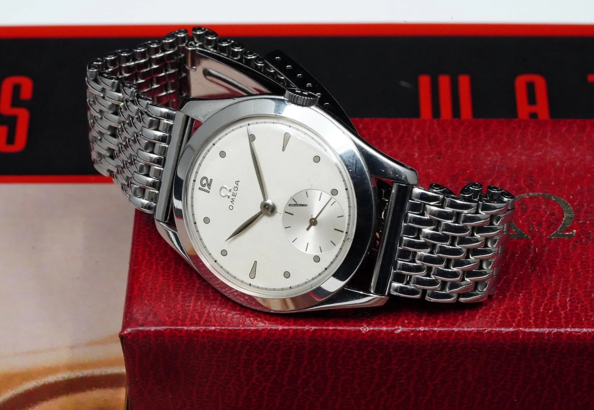 Thumbnail von Omega Classic RARE 1940'S 36MM CALATRAVA WITH STUNNING MIRROR DIAL VINTAGE 2489