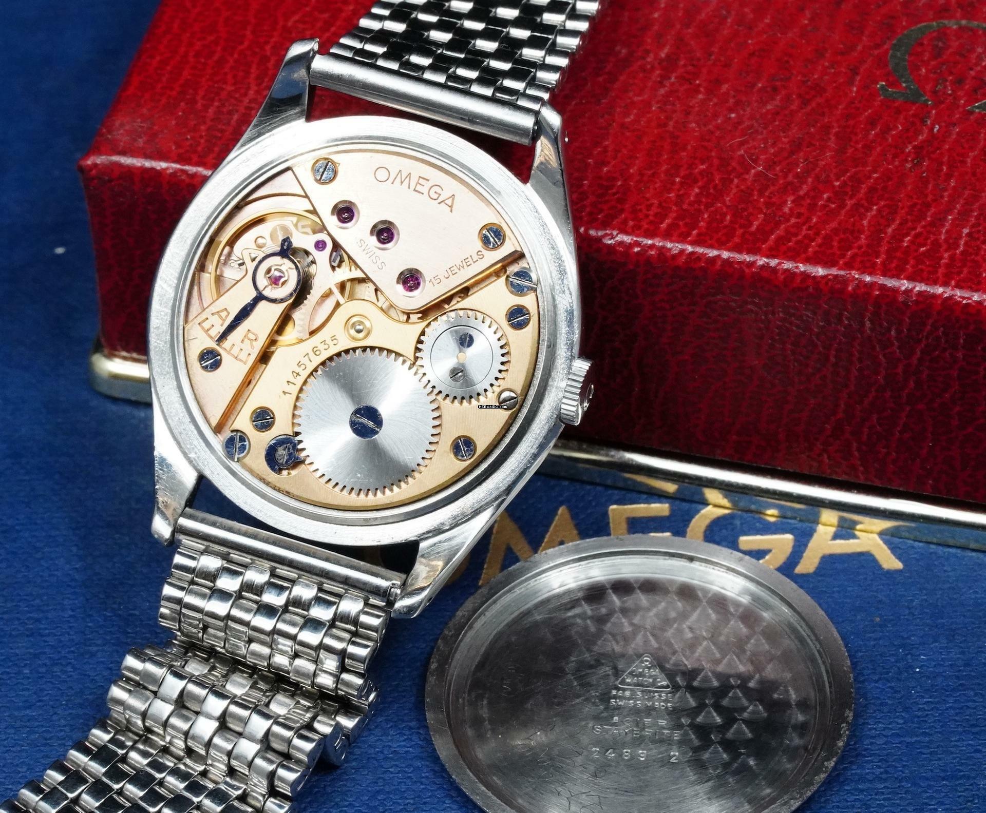 Thumbnail von Omega Classic RARE 1940'S 36MM CALATRAVA WITH STUNNING MIRROR DIAL VINTAGE 2489