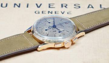Thumbnail von Universal Genève Compax 18K PINK GOLD 1950'S COMPAX CHRONOGRAPH RARE VINTAGE