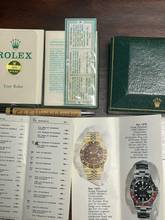 Thumbnail von Rolex GMT-Master 1675/8 GMT-Master Rootbeer 18k mit Box + Booklets aus 1969 Erstbesitz! Box + Booklets-Neuer Service