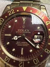 Thumbnail von Rolex GMT-Master 1675/8 GMT-Master Rootbeer 18k mit Box + Booklets aus 1969 Erstbesitz! Box + Booklets-Neuer Service