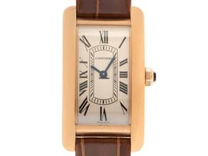 Thumbnail von Cartier Tank Américaine PM kleines Modell Ref.WGTA0133 2025 Full Set Ungetragen Tank Américaine PM kleines Modell 18kt Roségold