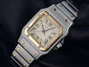 Thumbnail von Cartier Santos Galbée GM Ref.187901 1998 Full Set sehr gut Vintage Santos GM großes Modell