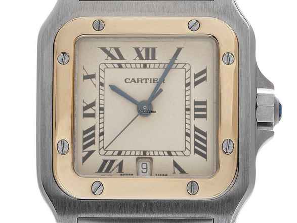  Cartier Santos Galbée GM Ref.187901 1998 Full Set sehr gut Vintage Santos GM großes Modell 
