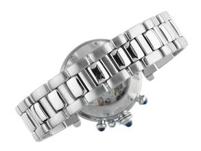 Thumbnail von Cartier Pasha Ref.2113 2006 Box&Beschreibung wie Neu Vintage Pasha Chronograph Glasboden