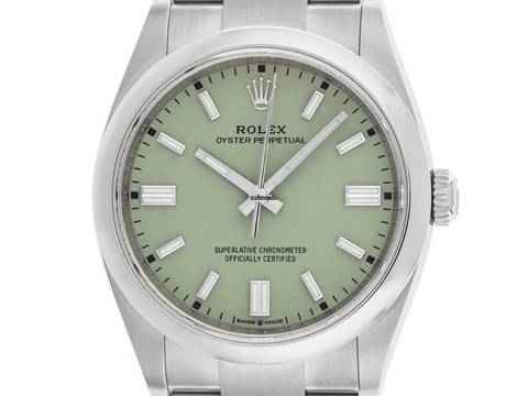  Rolex Oyster Perpetual 36 Ref.126000 2025 Full Set Ungetragen Oyster Perpetual Pistachio 