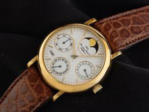 Thumbnail von IWC Portofino Perpetual Calender Ref.IW3541 1993 Full Set sehr gut Vintage Portofino Perpetual Calendar 18kt Gelbgold 61g