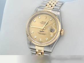 Thumbnail von Rolex Datejust 36 36mm 16233 1997 Stahl Gelbgold 750 Diamanten Automatik Stainless Steel 18kt Yellow Gold Jubilé-band Chronometer Oyster