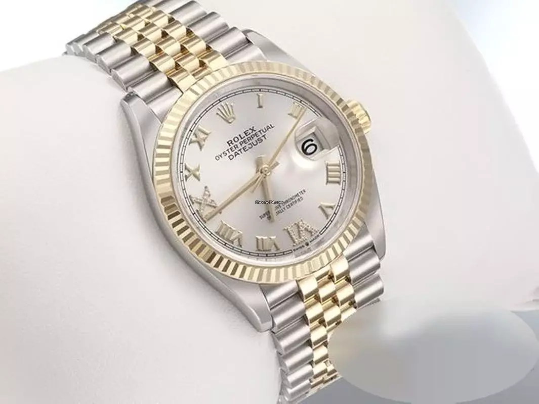 Rolex Datejust 36 36mm 126233 2024 Stahl Gelbgold 750 Diamanten Automatik Gold