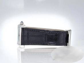 Thumbnail von Cartier Tank Must Großes Modell 2002 Silber 925 Lederband W1014154 Damen Herren