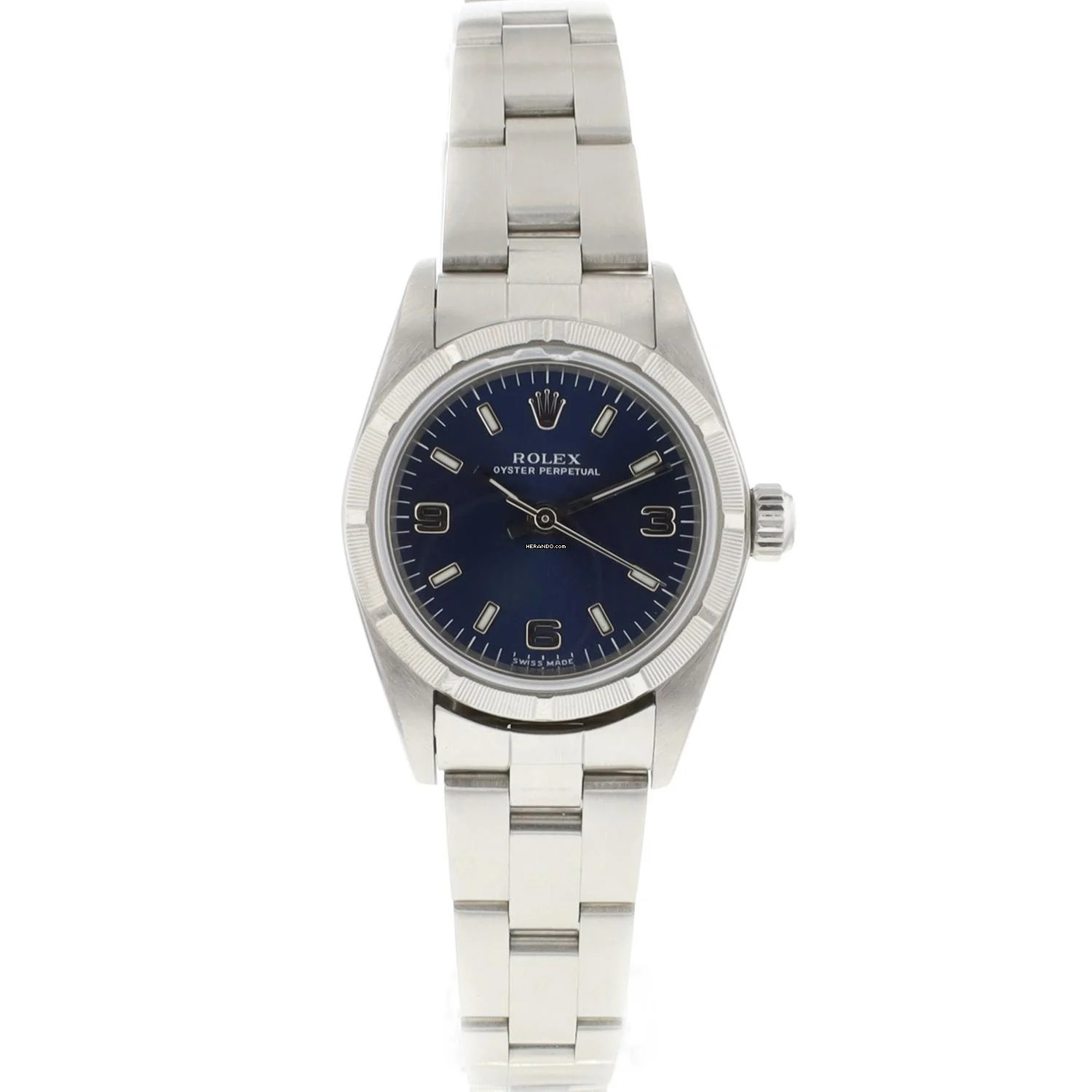  Rolex Oyster Perpetual 26 Lady Blue Dial 