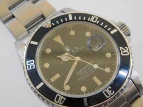 Thumbnail von Rolex Submariner Date Ref 16800 original Matte Dial Tritium vpn 1982 mit Box original matte Dial und Tritium Pearl Bezel Rarität v 1982