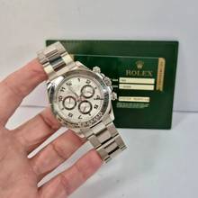 Thumbnail von Rolex Daytona Todo em Ouro Branco Silver Racing Dial 40mm Automático Completo