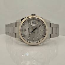 Thumbnail von Rolex Datejust 41 41mm Ouro Branco & Aço Silver Dial Automático Completo
