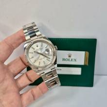 Thumbnail von Rolex Datejust 41 41mm Ouro Branco & Aço Silver Dial Automático Completo
