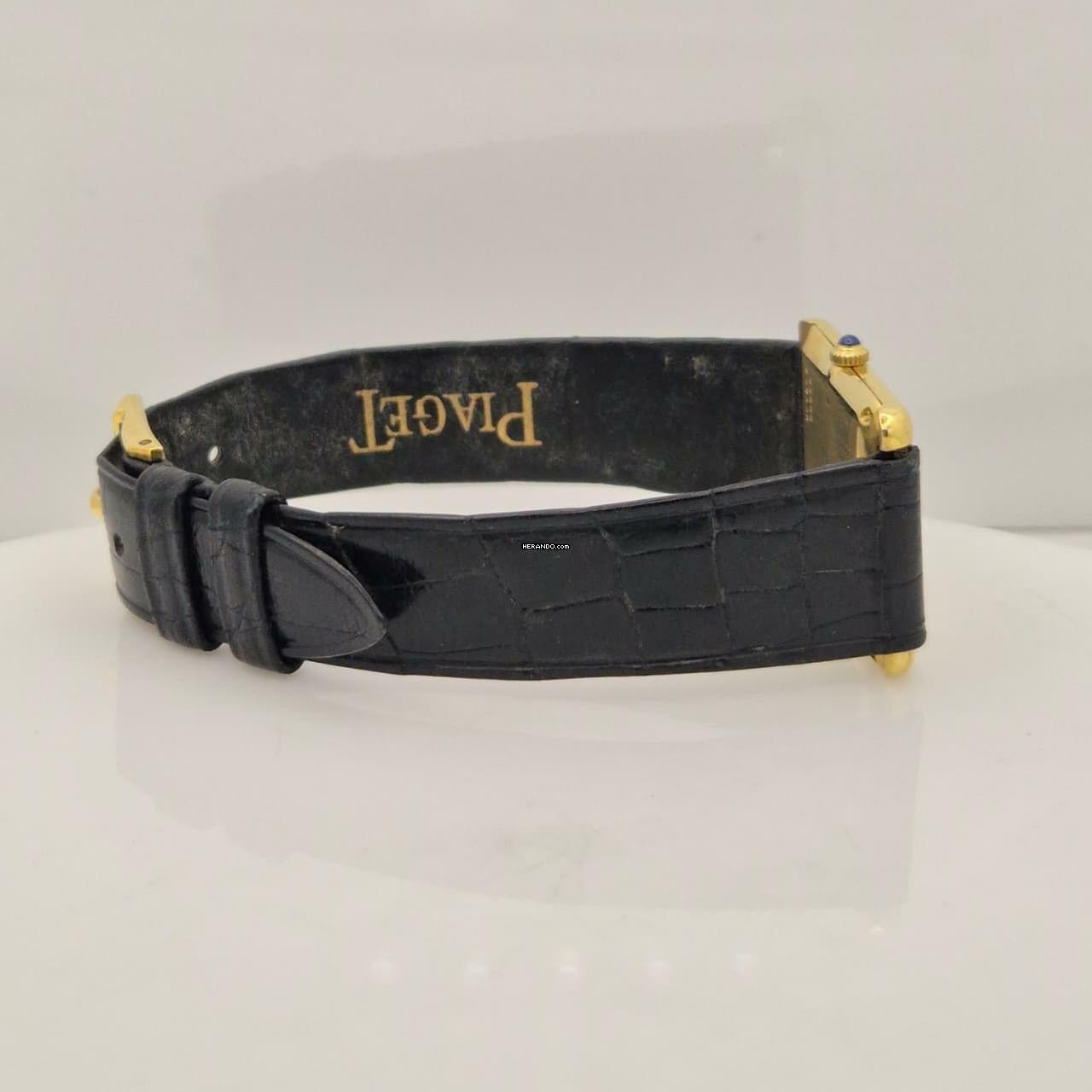 Thumbnail von Piaget Tank Yellow Gold 23x30mm Corda Completo