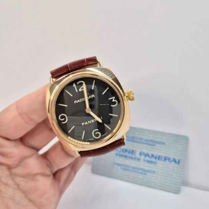  Panerai Radiomir Ouro Rosé 45mm Corda Completo 