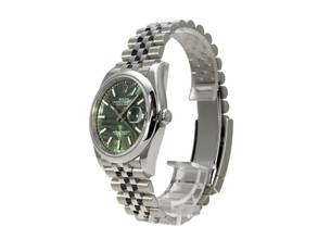 Thumbnail von Rolex Datejust 36 Oystersteel Ref. 126200 Olivgrün Palmenmuster Jubile-Band