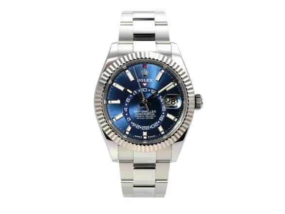  Rolex Sky-Dweller Edelstahl / Weißgold Ref. 336934 Blau 