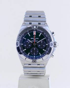  Breitling Chronomat 42 Chronograph 42 mm Bentley British Racing green B+P Stahlband 