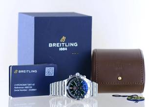 Thumbnail von Breitling Chronomat 42 Chronograph 42 mm Bentley British Racing green B+P Stahlband