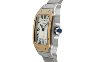 Thumbnail von Cartier Santos Stahl / Gold Automatik Herrenuhr Ref. W2SA0009 Box & Papiere