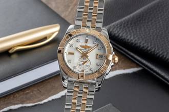 Thumbnail von Breitling Galactic 36 Stahl / Rosegold MOP Diamanten Automatik Ref. C37330