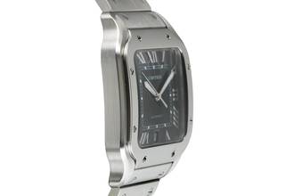 Thumbnail von Cartier Santos Stahl Green Dial Automatik Herren Ref WSSA0062 Box & Papiere 2023