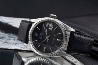 Thumbnail von Rolex Datejust 36 Black Dial Oyster Edelstahl Automatik Ref. 1603 Klassiker