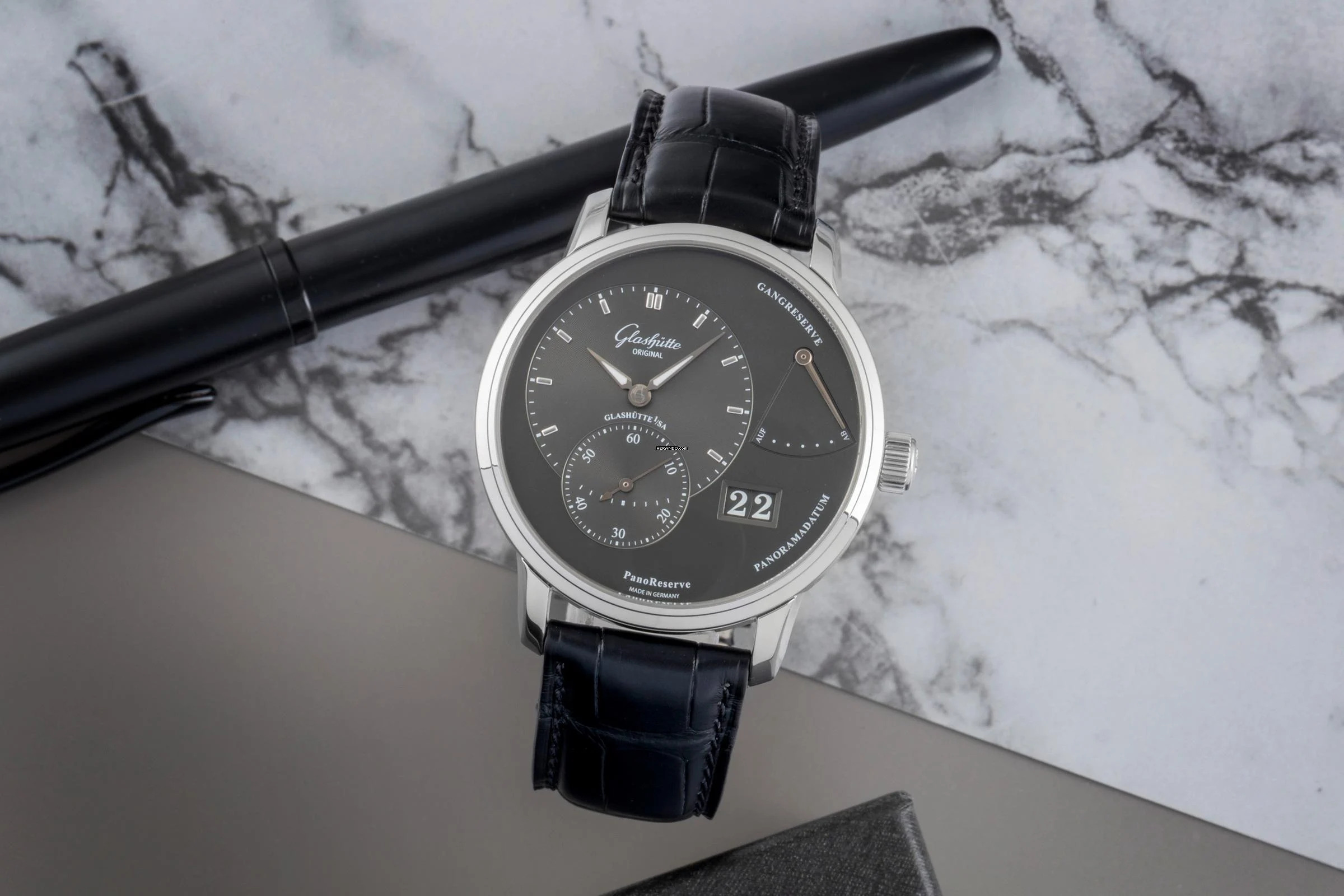  Glashütte Original PanoReserve Handaufzug Ref. 1-65-01-23-12-04 