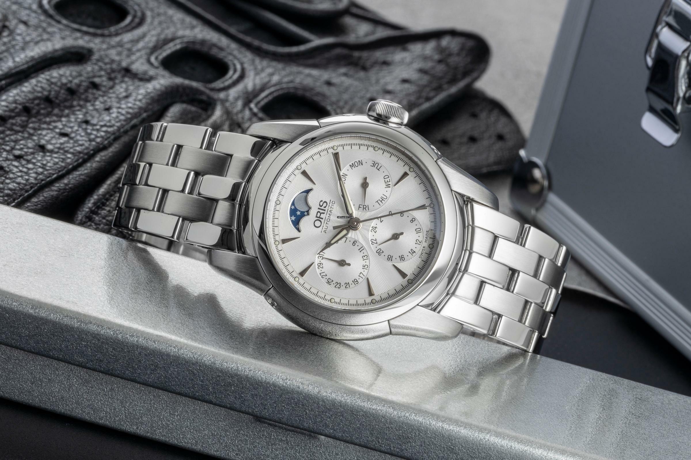 Thumbnail von Oris Artelier Complication Automatik Stahl Ref. 581 7554 4051