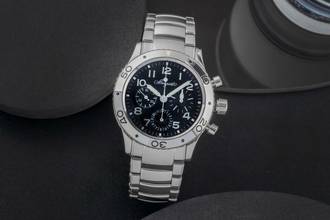 Thumbnail von Breguet Type XX - XXI - XXII Chronograph Stahl Automatik Ref. 3800 / ST 92 S W 9 B&P 2013