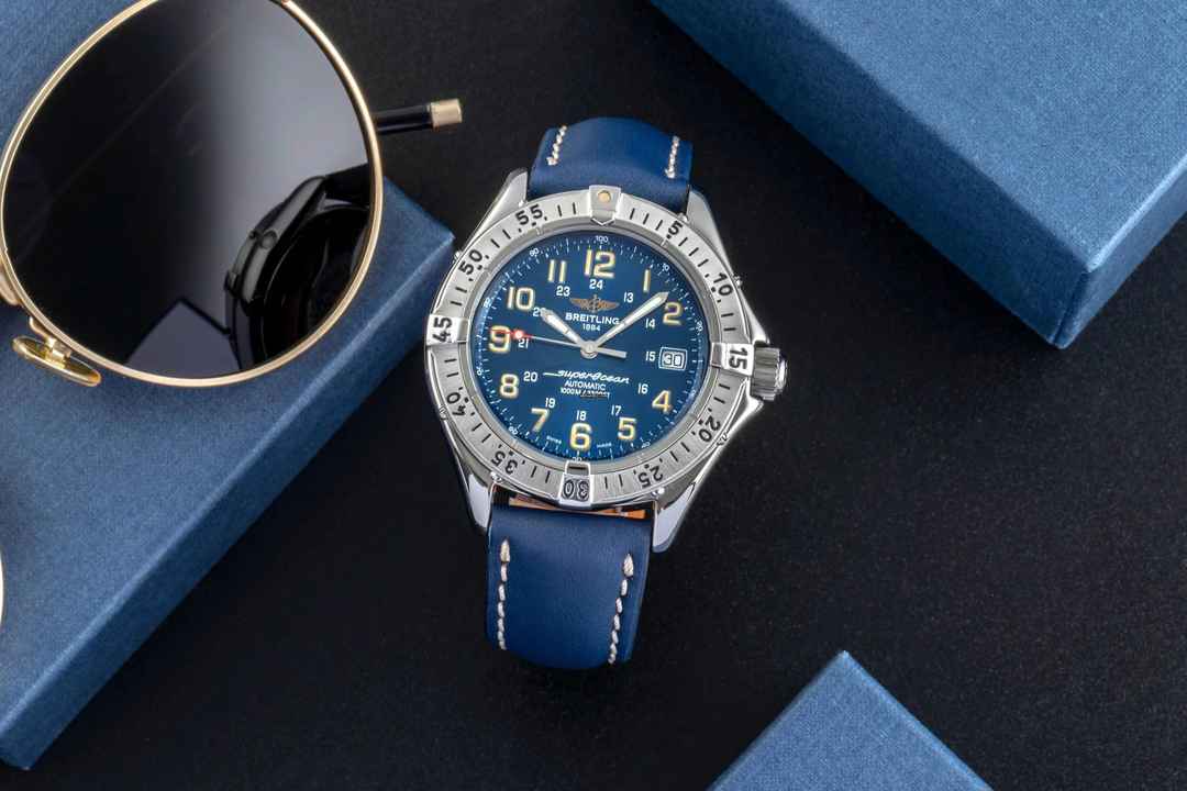  Breitling Superocean Edelstahl Automatik Herrenuhr Ref. A17040 Box 