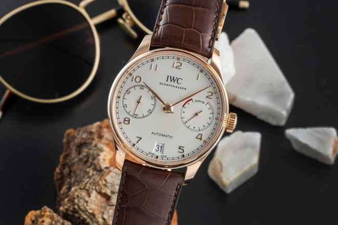  IWC Portugieser Automatik 7 Days 18k Rotgold Automatik Ref. IW500701 Papiere 