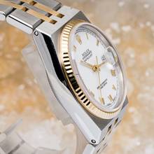 Thumbnail von Rolex Datejust 36 Oysterquartz Steel Gold – 17013 – like NEW – 04/1997 Full Set